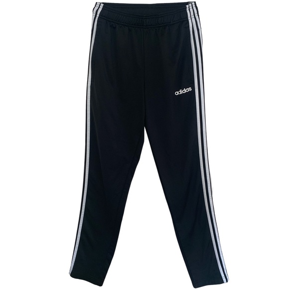 Adidas Black Track Pants With White Stripes - Picture 1 of 16